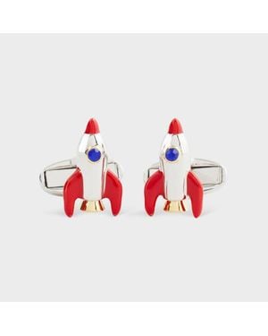 Paul Smith 'Space Rocket' Cufflinks - Red