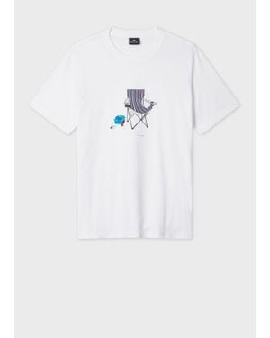 Paul Smith 'Fishing Chair' Print T-Shirt - White