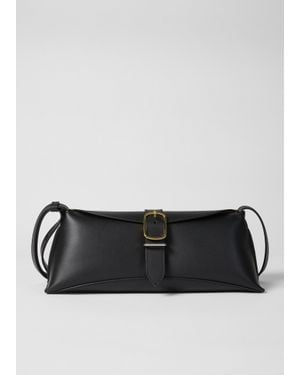 Paul Smith Leather Buckle Shoulder Bag - Black