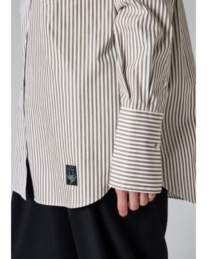Paul Smith Khaki Bengal Stripe Shirt - Grey