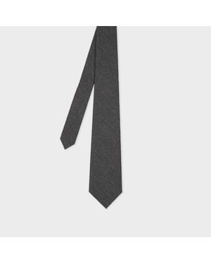 Paul Smith Cashmere-Blend Tie - Black
