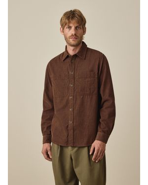 Paul Smith Corduroy Patch-Pocket Shirt - Brown