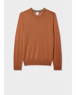 Paul Smith Merino Wool Jumper - Brown
