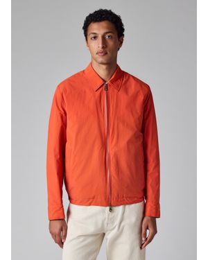 Paul Smith Cotton-Blend Quilted Zip Jacket - Red