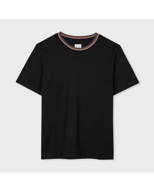 Paul Smith 'Signature Stripe' Crew Neck T-Shirt - Black