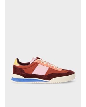 Paul Smith Colour-Block 'Dover' Trainers - Red