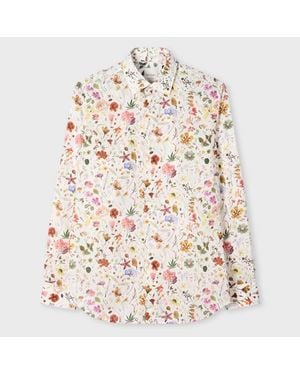Paul Smith Tailored-Fit 'Liberty Floral' Print Shirt - Pink