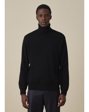 Paul Smith Cashmere Roll Neck Jumper - Black