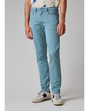 Paul Smith Slim Tapered-Fit Light Garment-Dyed Jeans - Blue