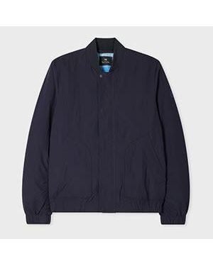 Paul Smith Buttoned Bomber Jacket - Blue