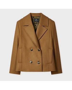 Paul Smith Wool-Cashmere Blend Pea Coat - Green