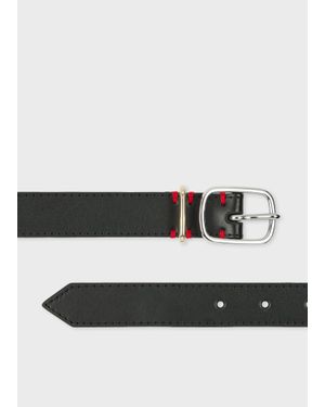 Paul Smith Sculpture Leather Belt - Black