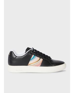 Paul Smith Leather 'Dusky Swirl' 'Lapin' Trainers - Black
