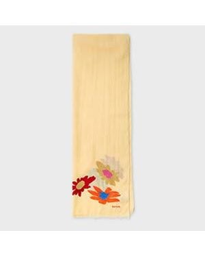 Paul Smith Buttercup 'Desert Floral' Scarf - Orange