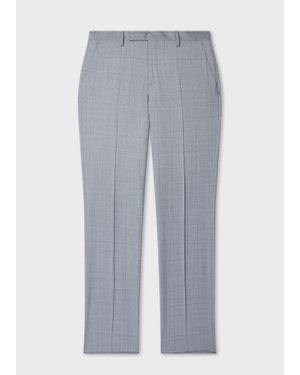 Paul Smith 'Zelander' Check Wool Trousers - Grey