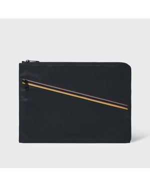 Paul Smith 'Artist Stripe' Document Case - Black