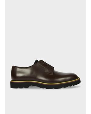 Paul Smith Dark Leather 'Ras' Shoes - Brown