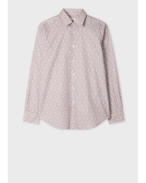 Paul Smith Regular-Fit And Mauve Paisley Shirt - Pink