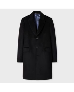 Paul Smith Cashmere Epsom Coat - Black
