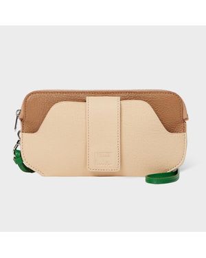 Paul Smith Tan Leather Travel Pouch - Natural