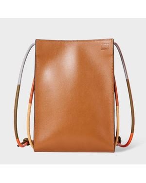 Paul Smith Tan Leather Cross Body Phone Bag - Brown