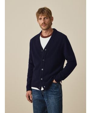 Paul Smith Merino Wool Cardigan - Blue
