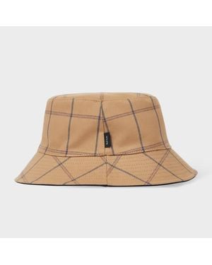 Paul Smith Reversible Cotton-Nylon Bucket Hat - Natural