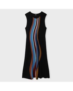 Paul Smith 'Midnight Swirl' Knitted Dress - Black