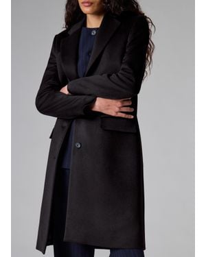 Paul Smith Cashmere-Blend Epsom Coat - Black