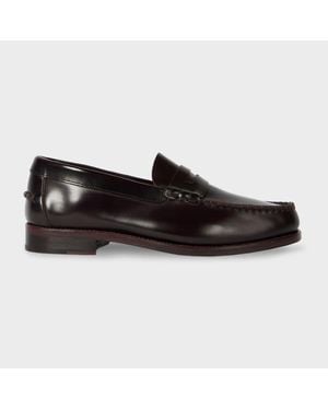 Paul Smith Bordeaux Leather 'Lido' Loafers - Black