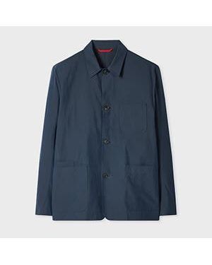 Paul Smith Washed Cotton-Lyocell Work Jacket - Blue