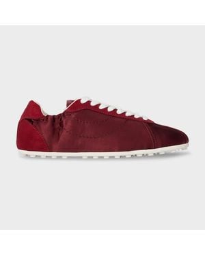 Paul Smith Burgundy 'Bizou' Trainers - Red