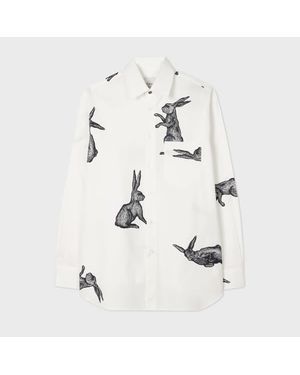 Paul Smith 'Rabbit' Print Shirt - White