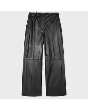 Paul Smith Leather Trousers - Grey