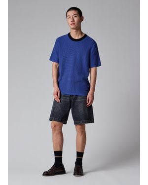 Paul Smith Relaxed-Fit Mid-Wash Denim Shorts - Blue