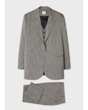 Paul Smith Longline Herringbone Three-Piece Suit - Grey