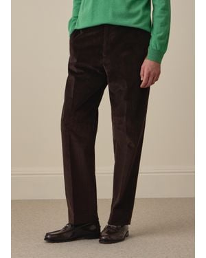 Paul Smith Relaxed-Fit Dark Corduroy Trousers - Black