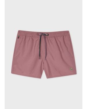 Paul Smith Zebra Logo Swim Shorts - Pink