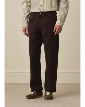 Paul Smith Relaxed-Fit Cotton Jeans - Brown