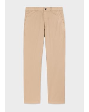 Paul Smith Tapered-Fit Stretch-Cotton Chinos - Brown