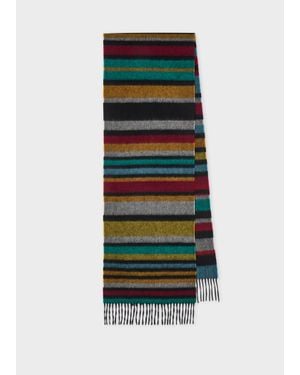 Paul Smith 'Signature Stripe' Cashmere Scarf - Multicolour