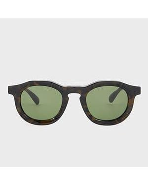 Paul Smith Khaki Havana 'Pedley' Sunglasses - Green