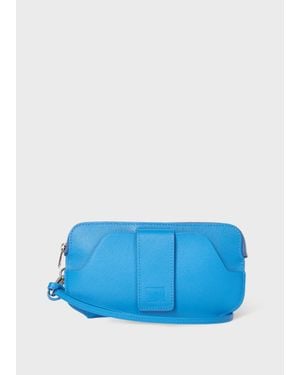 Paul Smith Leather Travel Pouch - Blue