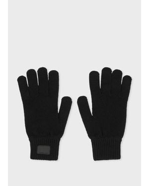 Paul Smith Cashmere-Blend Gloves - Black