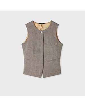 Paul Smith Unlined Flecked Wool-Viscose Blazer - Grey