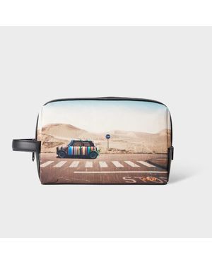 Paul Smith Recycled Polyester 'Desert Mini' Wash Bag - Multicolour