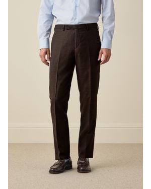 Paul Smith Slim-Fit Micro-Check Wool Trousers - Grey
