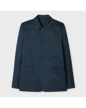 Paul Smith Peached Nylon-Blend Work Jacket - Blue