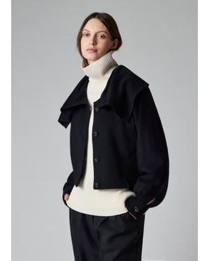 Paul Smith Cashmere-Blend Oversized Collar Jacket - Grey