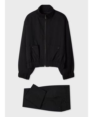 Paul Smith Hopsack Wool Bomber And Trousers Co-Ord - Blue
